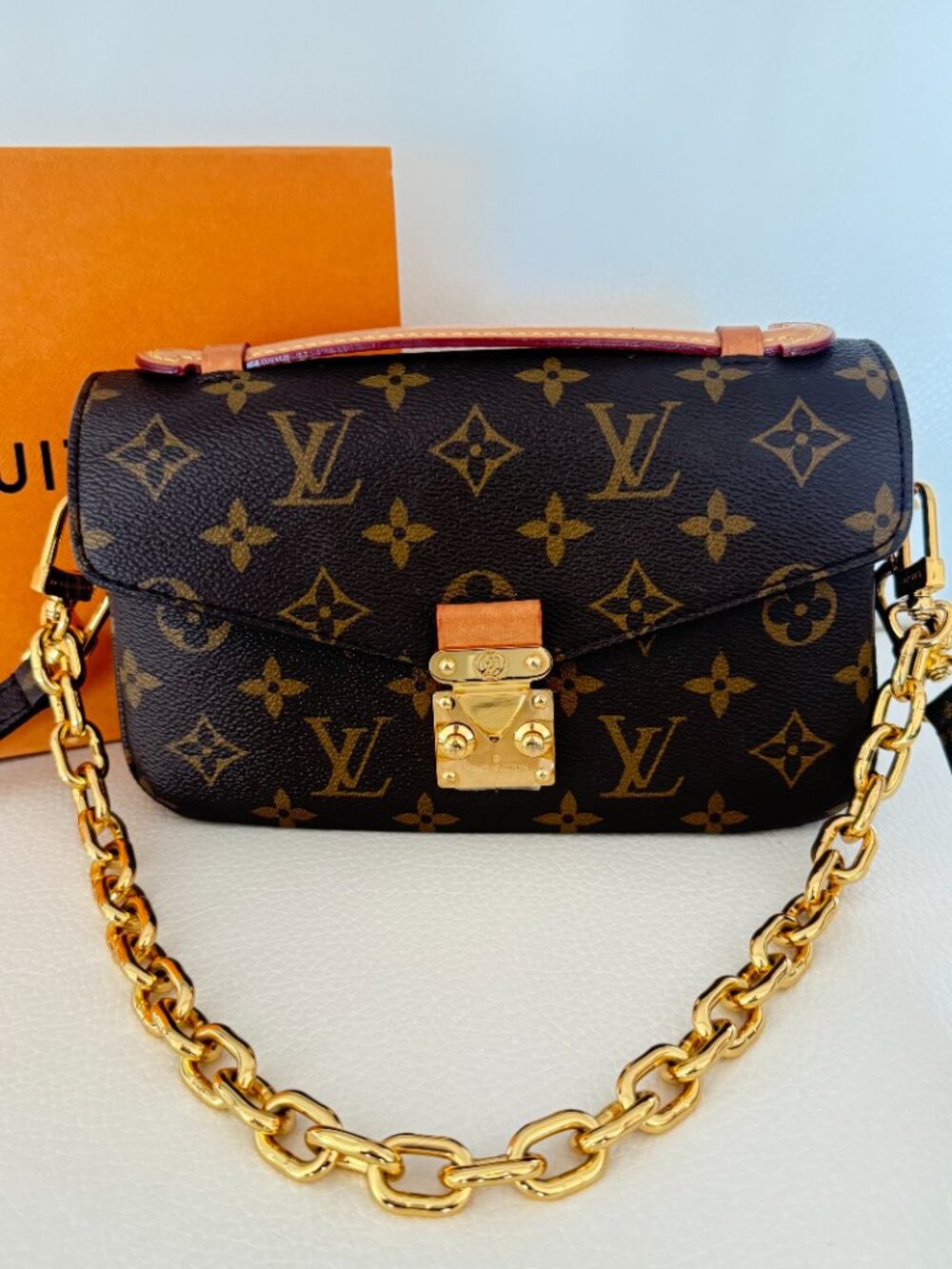 NEW LOUIS VUITTON POCHETTE METIS EAST WEST CROSSBODY BAG BROWN MONOGRAM - Picture 3 of 12
